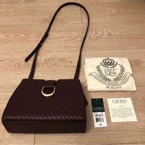 COPY - Like New Lauren Ralph Lauren Burgundy Purse